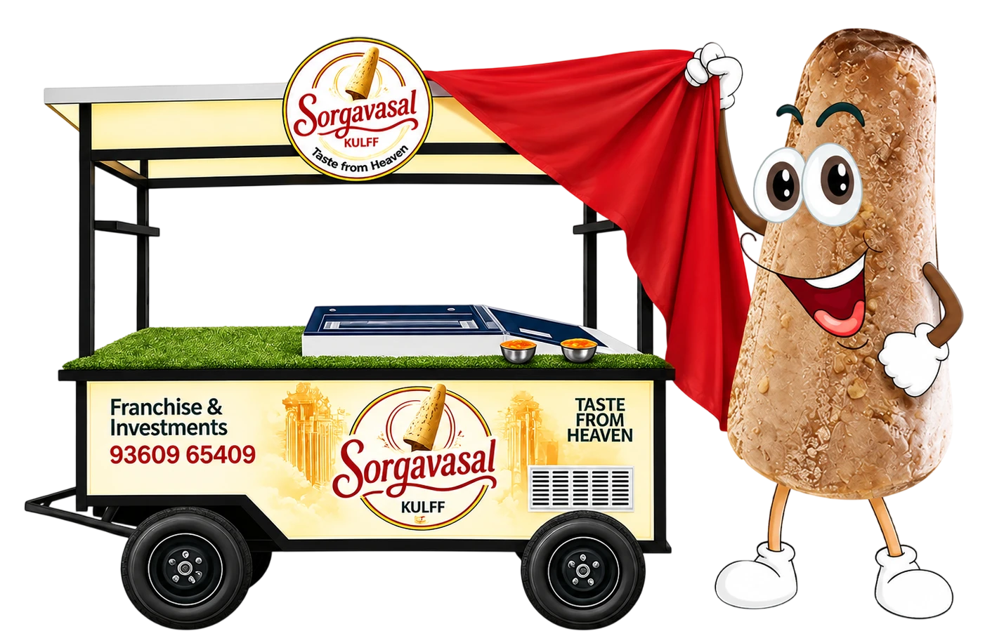 Sorgavasal Kulfi Official Franchise Cart & Mobile Vehicle