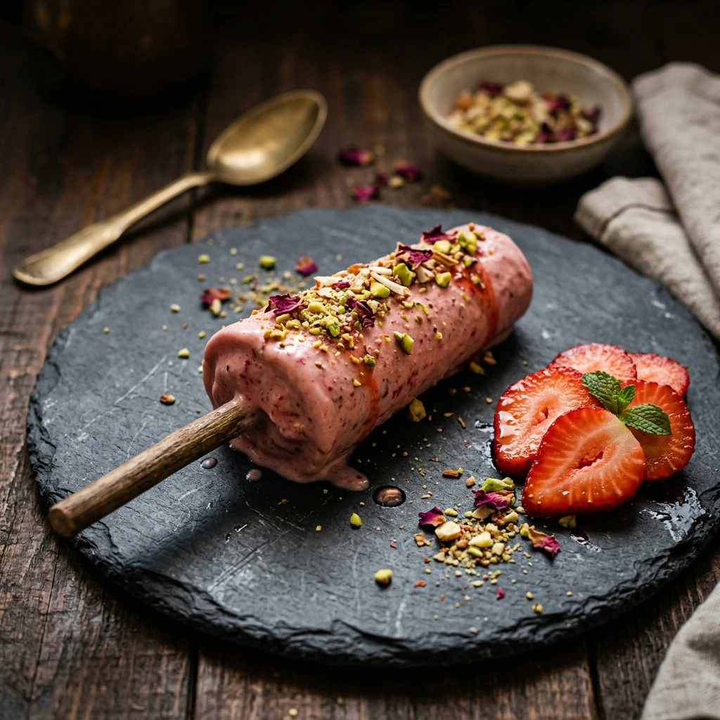 Strawberry Kulfi Coimbatore Erode – Sorgavasal Kulfi Tamil Nadu